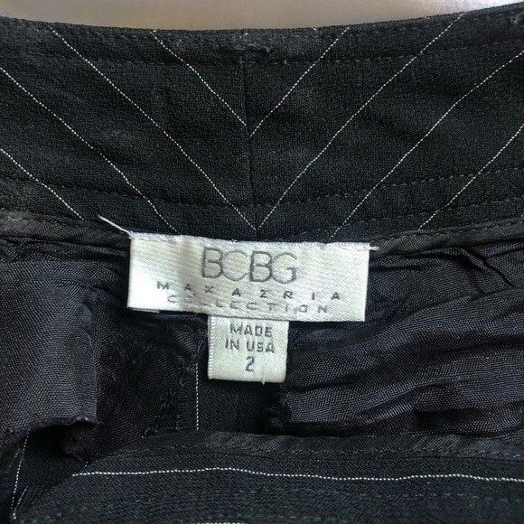 BCBG Black and Tan Striped Pants - Picture 2 of 2